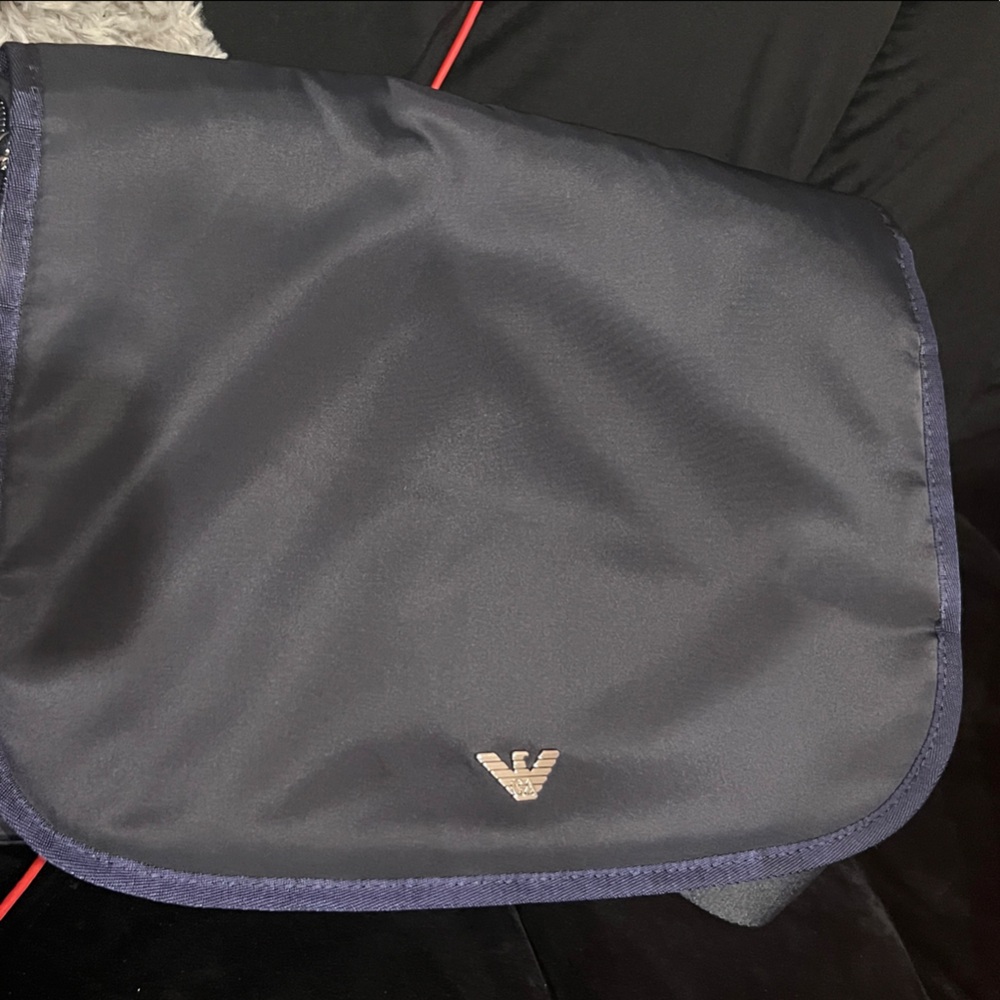 Giorgio Armani Men's Gray Messenger Bag